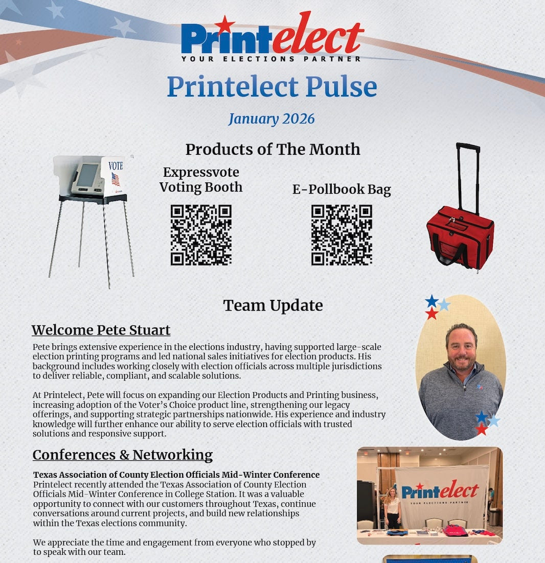 Printelect Pulse: January 2026 Recap