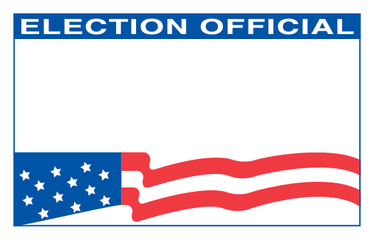 Voter's Choice Self Adhesive Election Official Badges