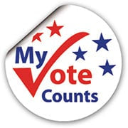 My Vote Counts! Sticker