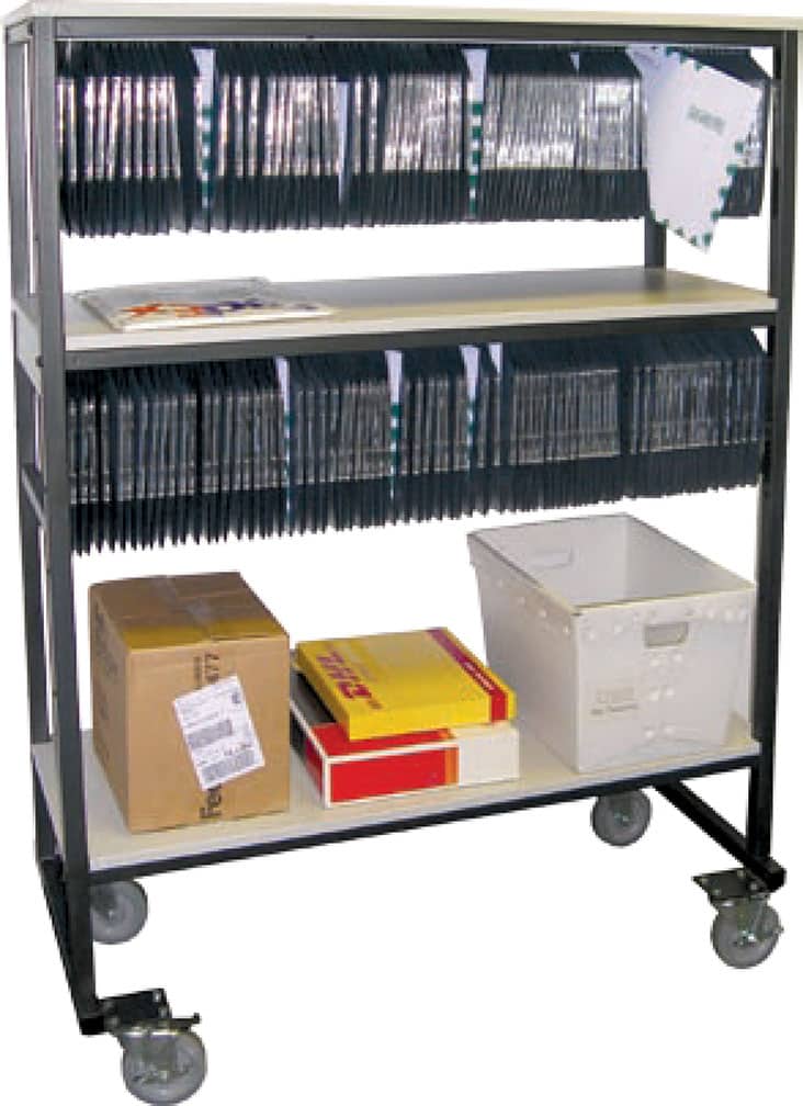 PollCAT Equipment Cart Absentee Ballot Rack