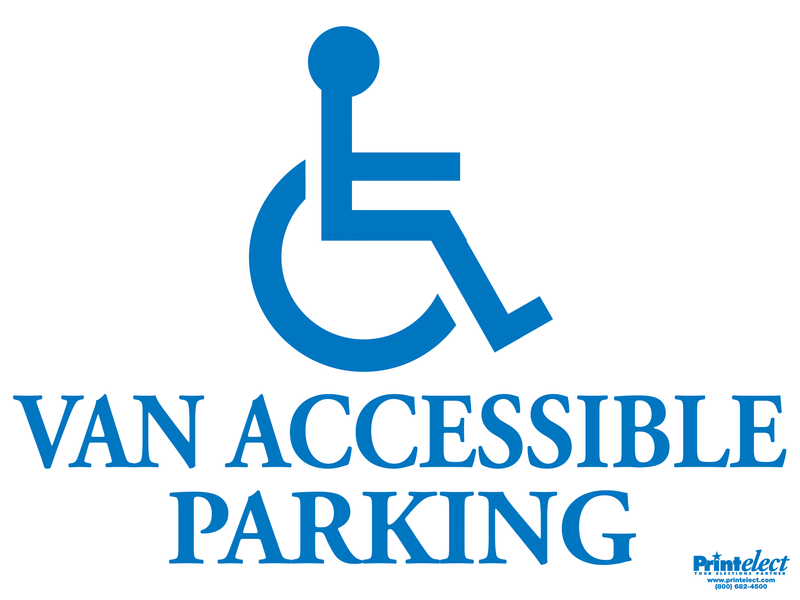 Van Accessible Parking Sign (with Access Symbol)