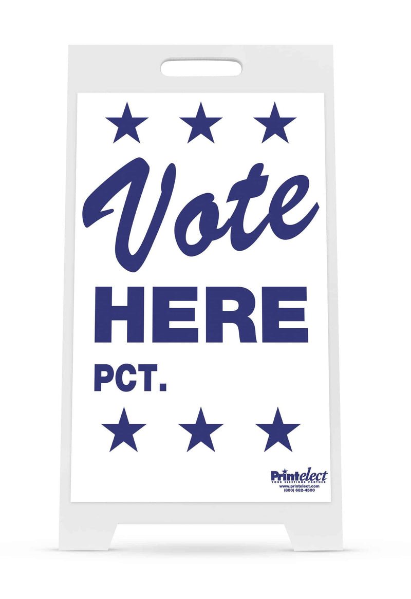 Vote Here PCT. Sign