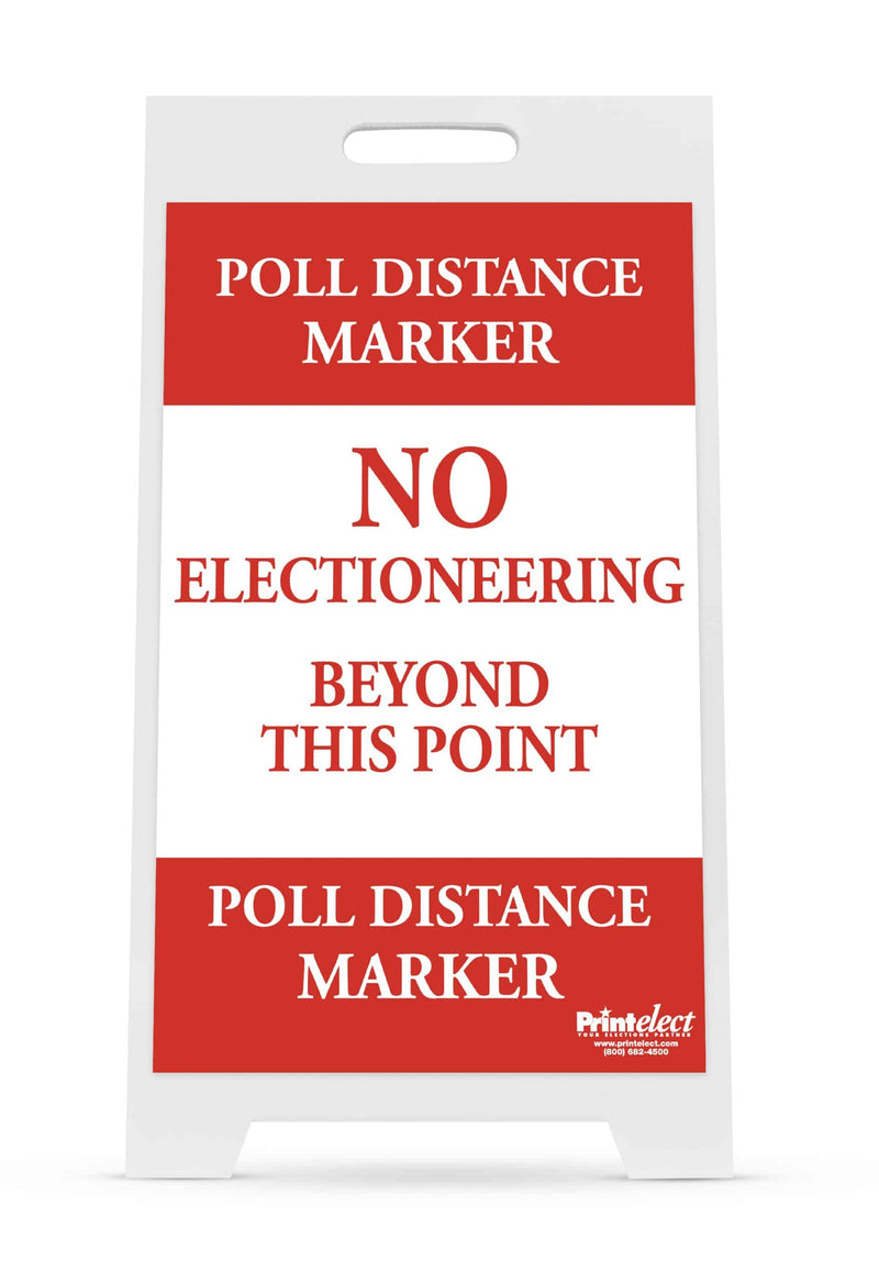Poll Distance Marker Sign