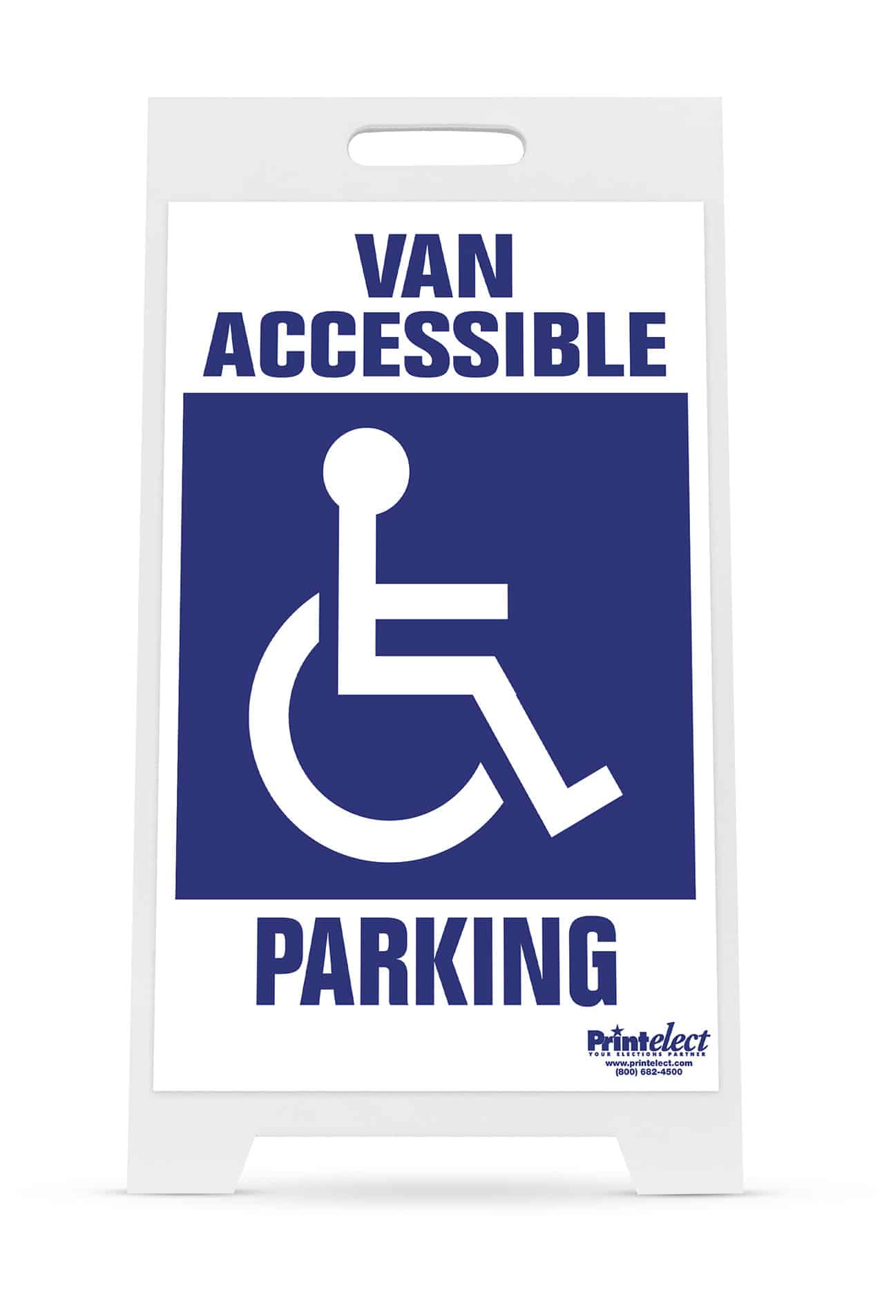 Van Accessible Parking with Access Symbol Sign — Printelect