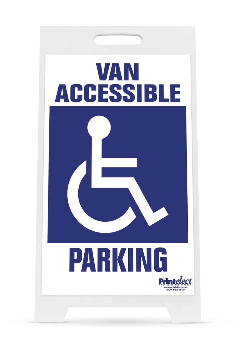 Van Accessible Parking with Access Symbol Sign