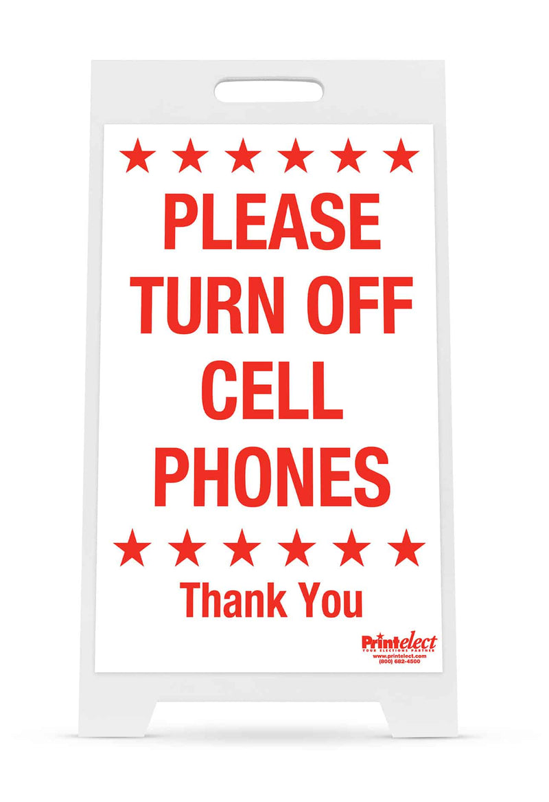 14" x 22" Please Turn Off Cell Phones Sign