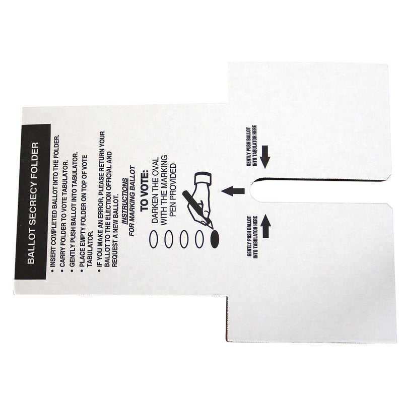 "T" Secrecy Sleeve - 14" or 17" Ballot