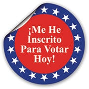Spanish I Registered to Vote Today Sticker