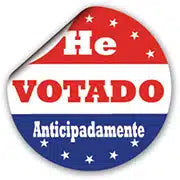 Spanish I Voted Early Sticker
