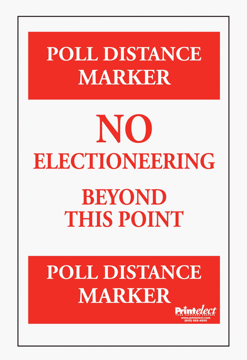 24" x 36" Poll Distance Marker For EZ Sign XL