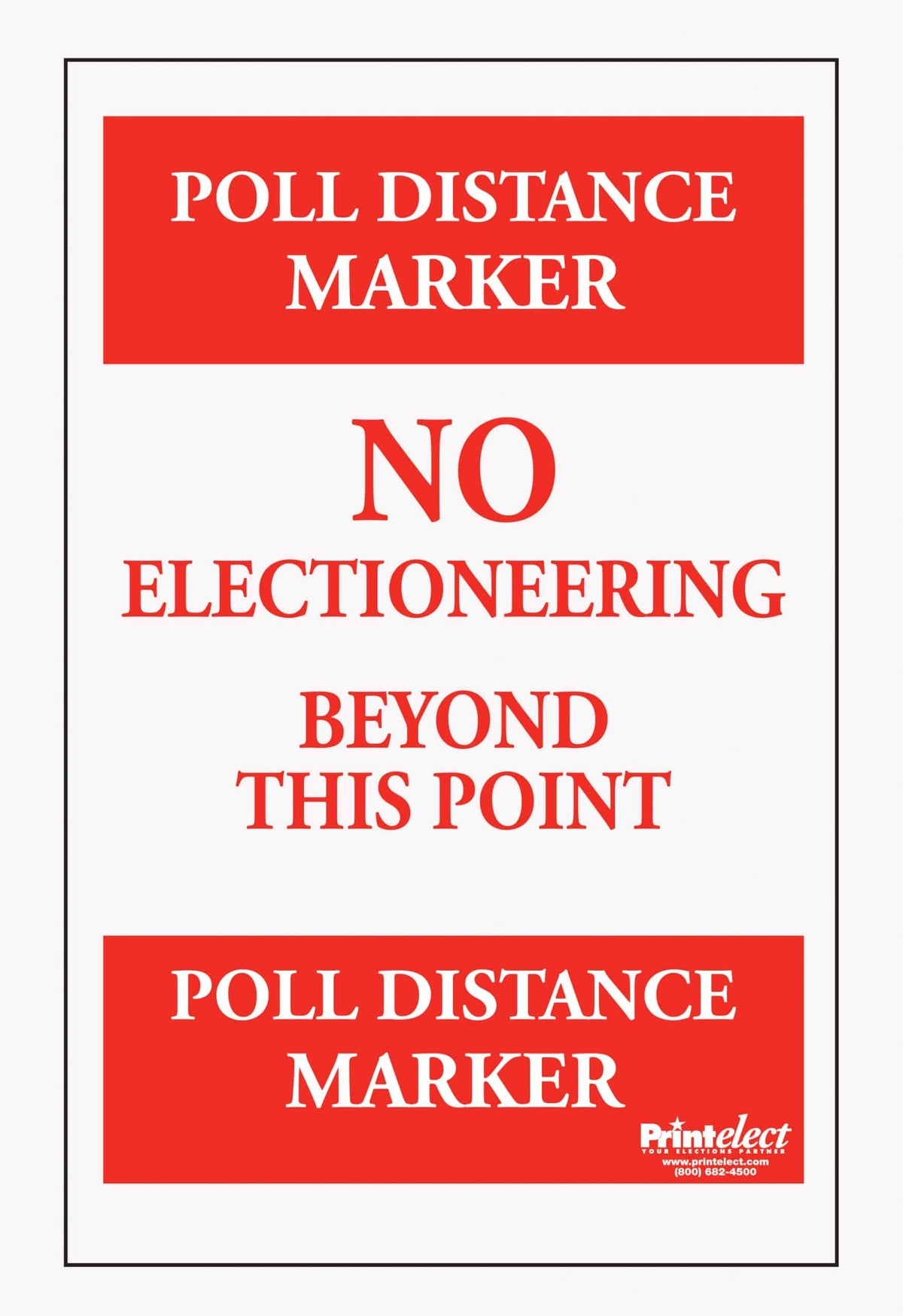 Poll Temperature Sign 24