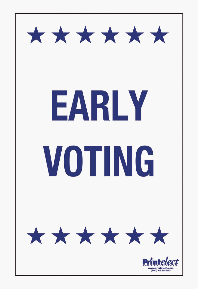 24" x 36" Early Voting Sign