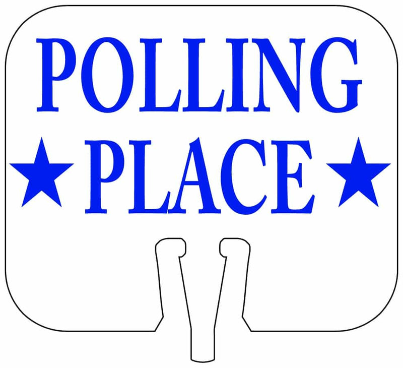 Polling Place Cone Cap Sign