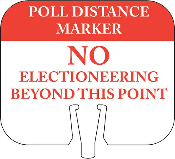 Poll Distance Marker Cone Cap Sign