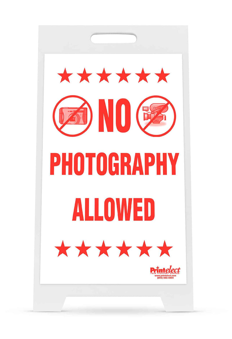 No Photography Allowed Sign