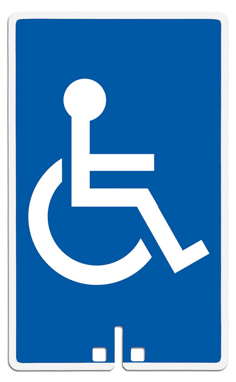 Handicap Access Sign - Plastic