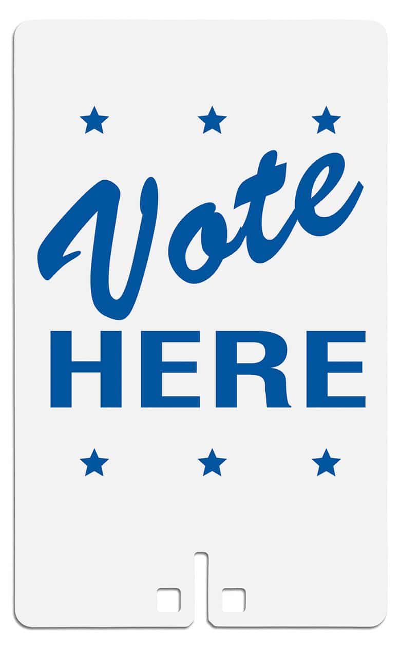 Vote Here Sign