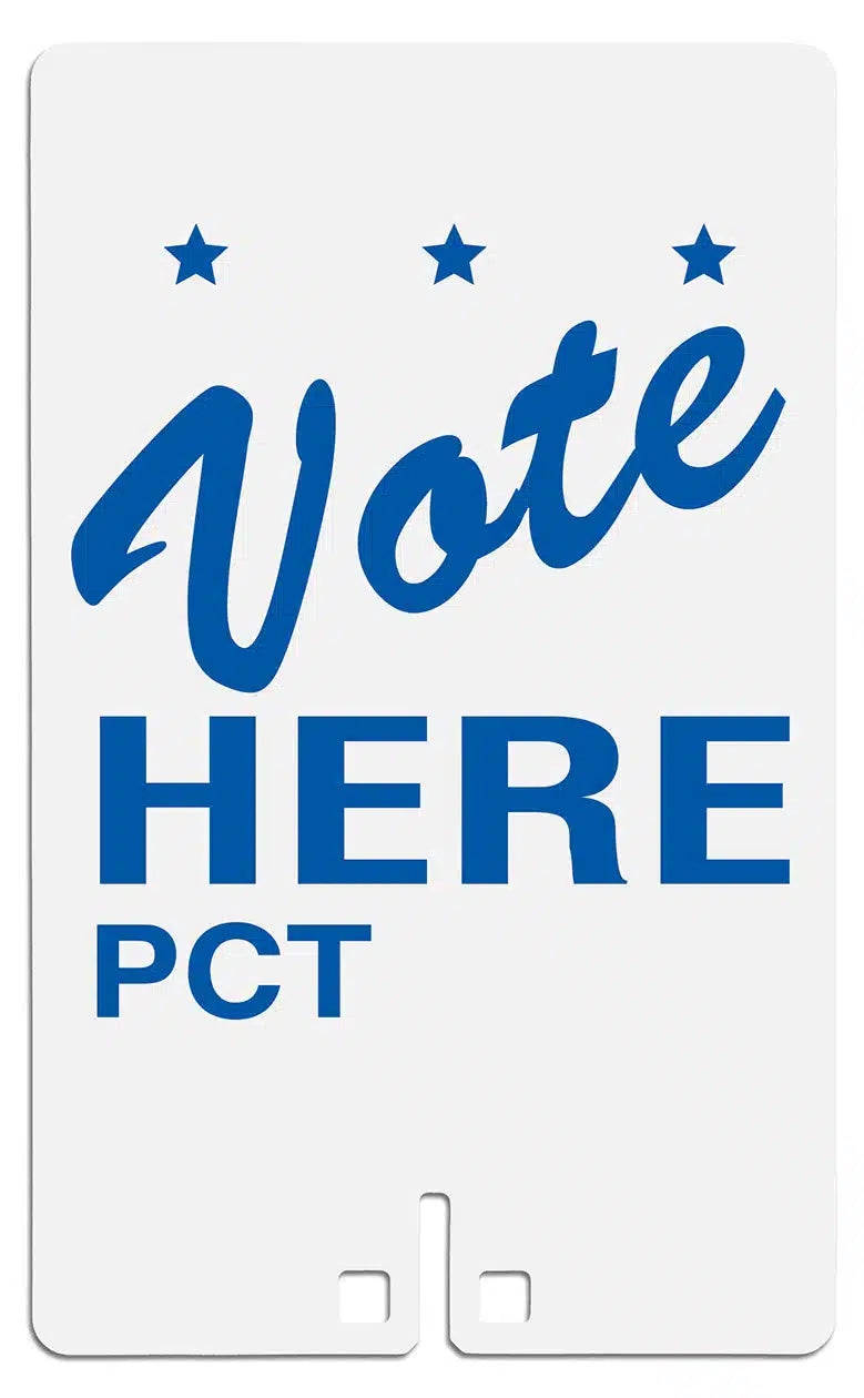 Vote Here with Precinct ID Area Sign