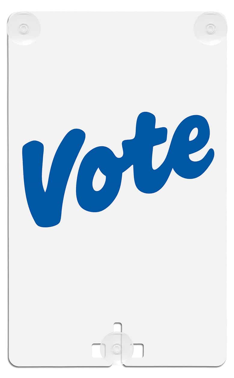 Vote Suction Cup Sign