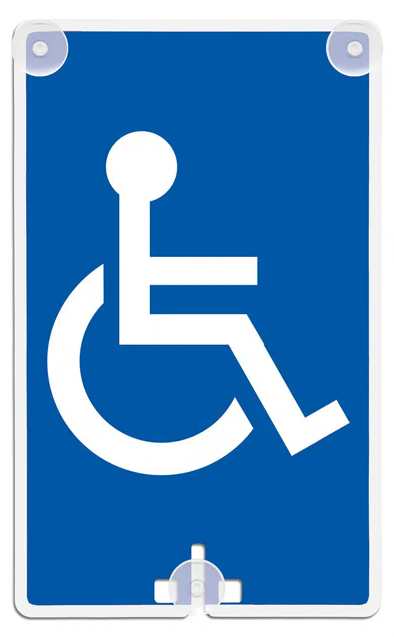 Handicap Access Suction Cup Sign