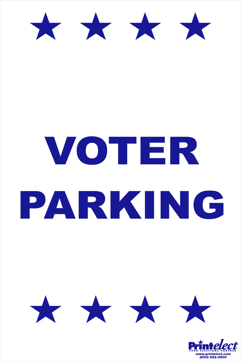 Voter Parking Sign