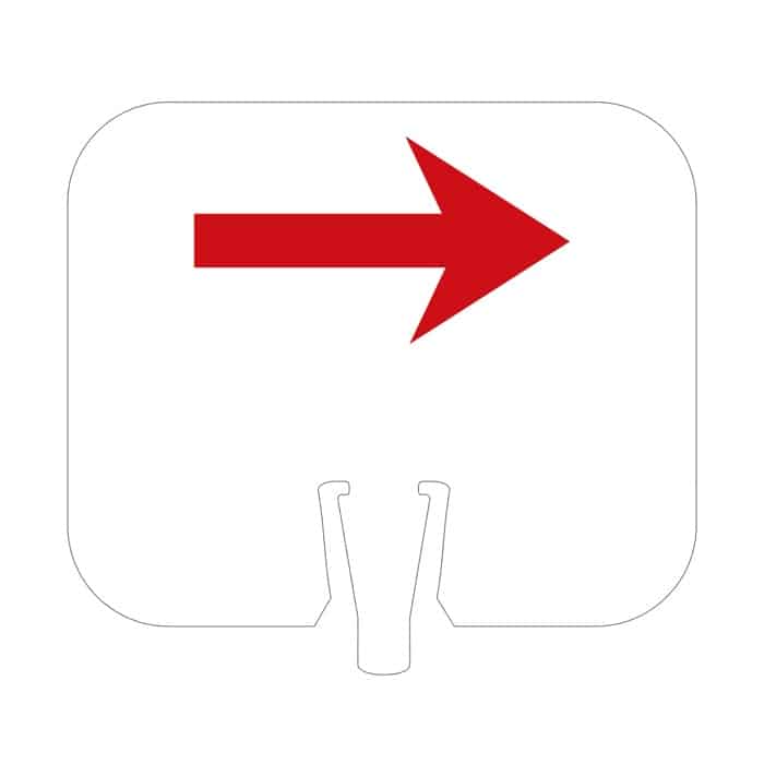 Arrow, Reversible Cone Cap Sign