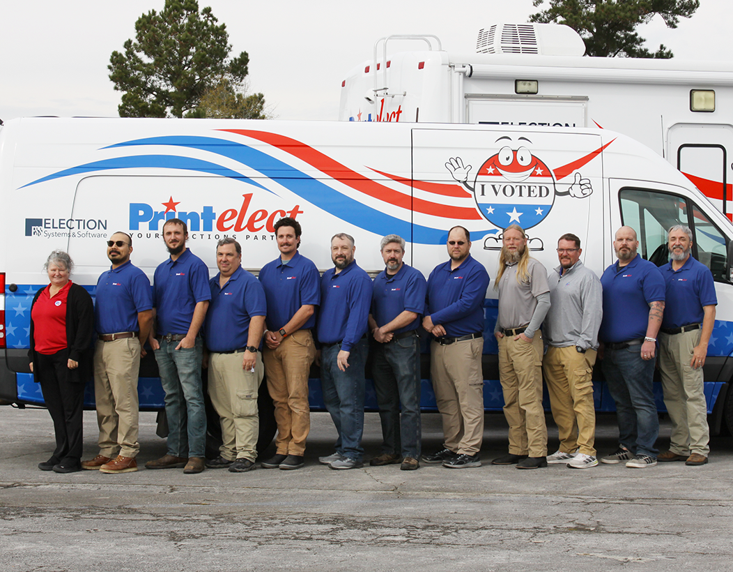 Printelect supplies and services the following ES&S equipment in North Carolina, Virginia, and South Carolina.